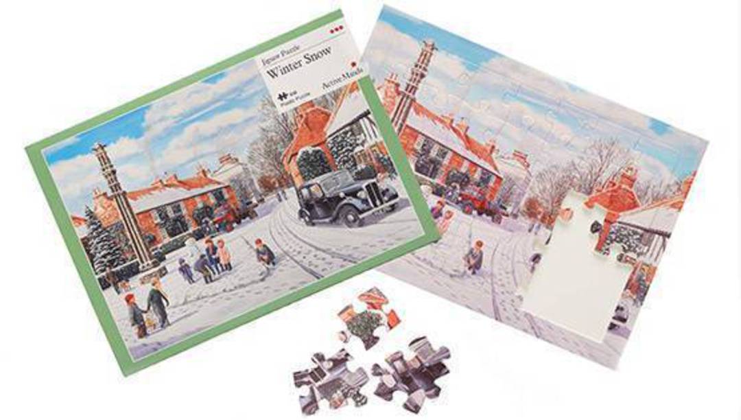 Winter Snow 35 piece plastic puzzle image 1